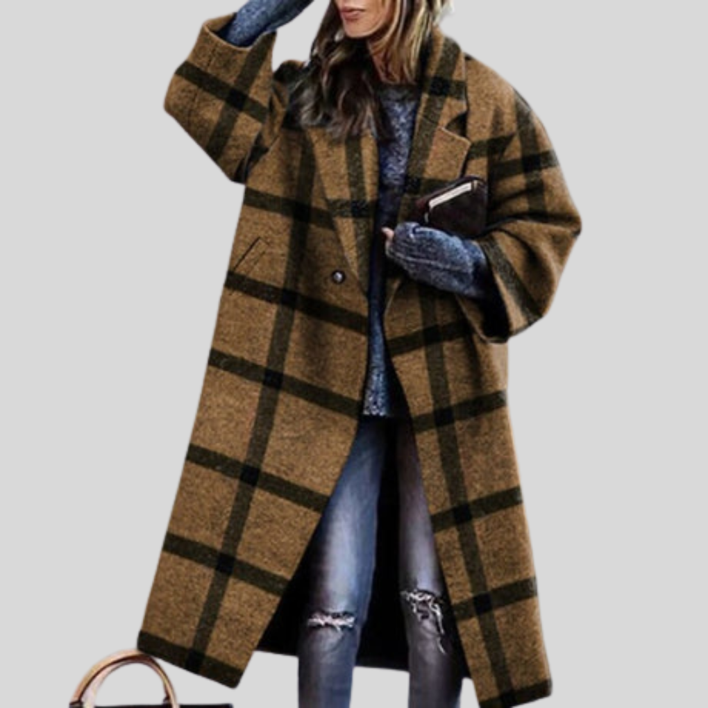 ModeGeist | Langer Wintermantel – Karlina Warmes Layering-Stück