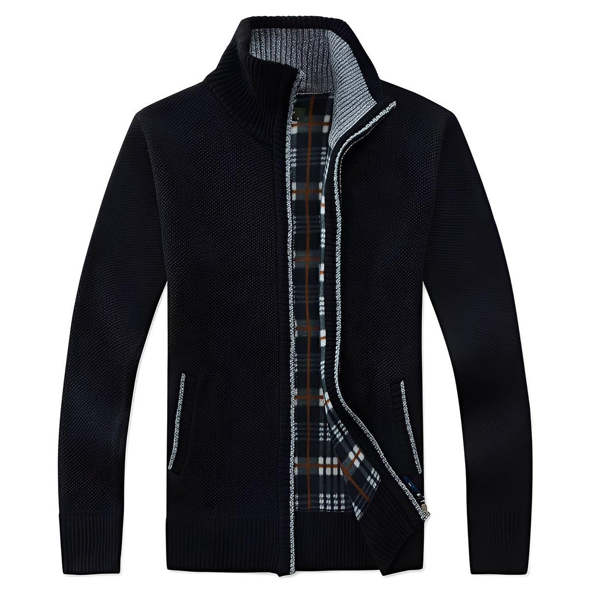 ModeGeist | Klassischer Cardigan mit Futter für Männer