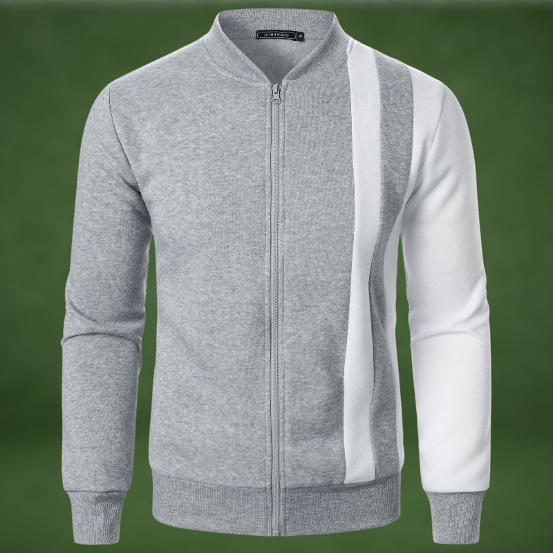ModeGeist | Sportliches Sweatshirt mit Reißverschluss Polyester-mischung Dynamisches Design