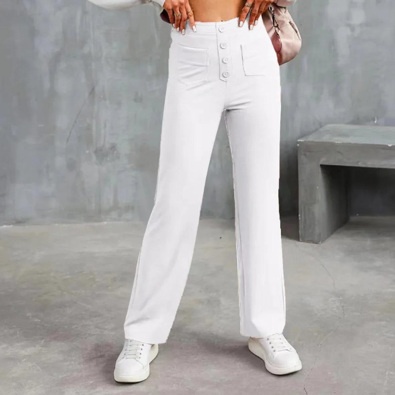 Paulina Hochtaillierte Elastische Hose von Bonafita