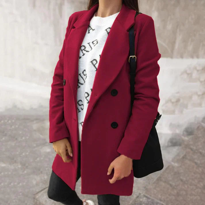 ModeGeist | Eleganter Woll Mantel Damen
