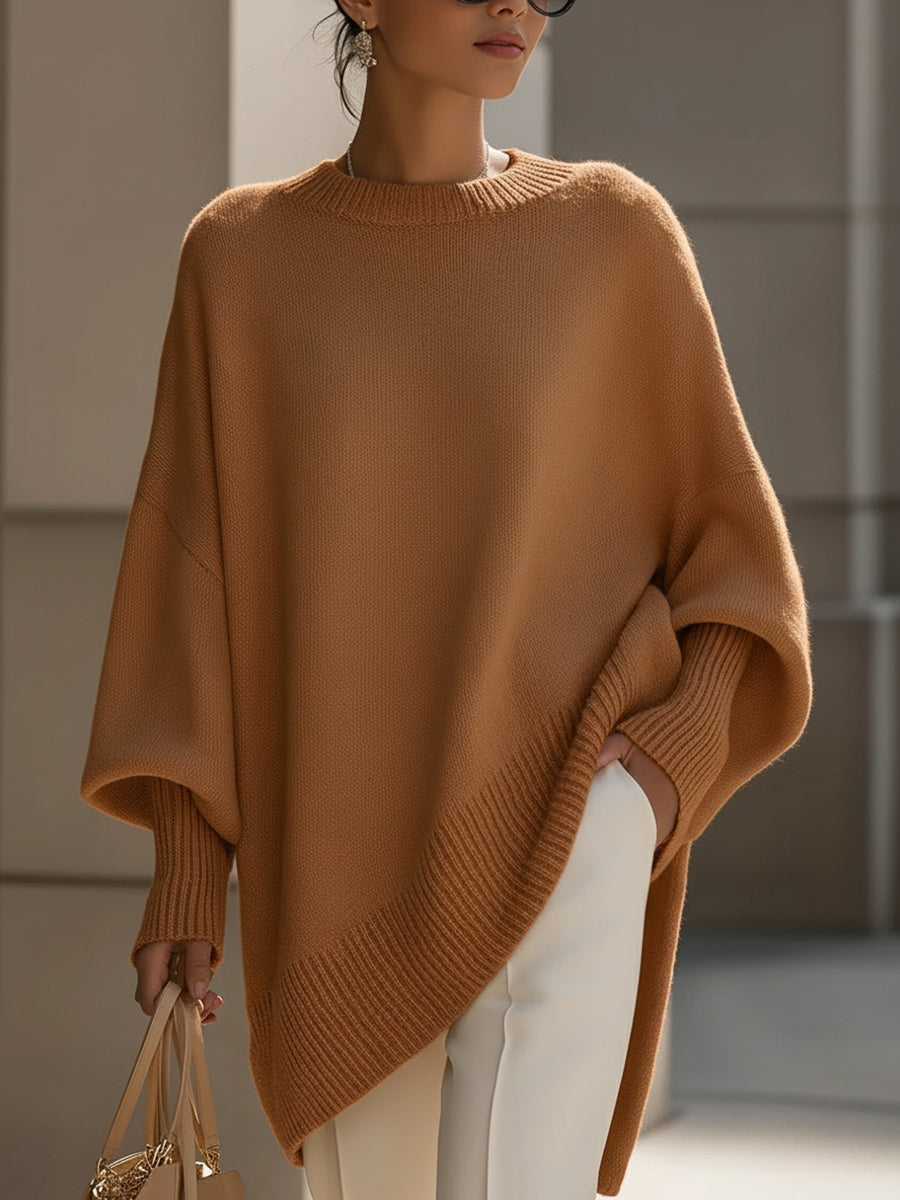 MODEGEIST Damen Oversize-Poncho Weich Vielseitig Casual