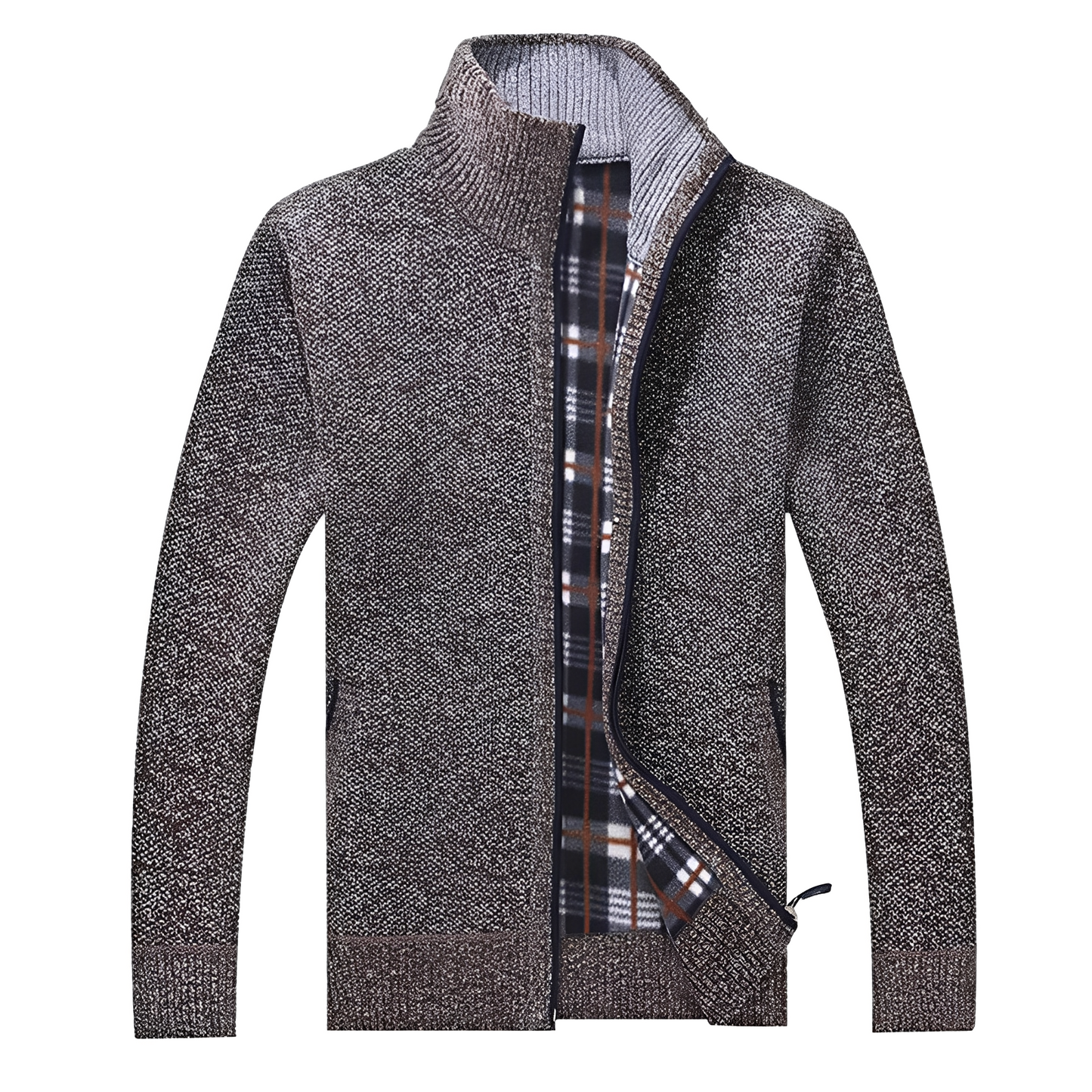 ModeGeist | Stylischer Cardigan mit weichem Fleece-Futter für Männer