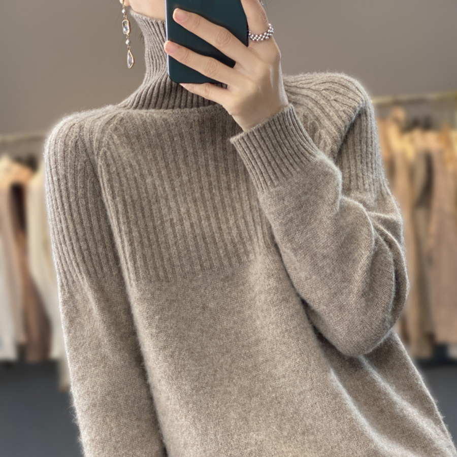 ADELINE Pullover mit hohem Kragen