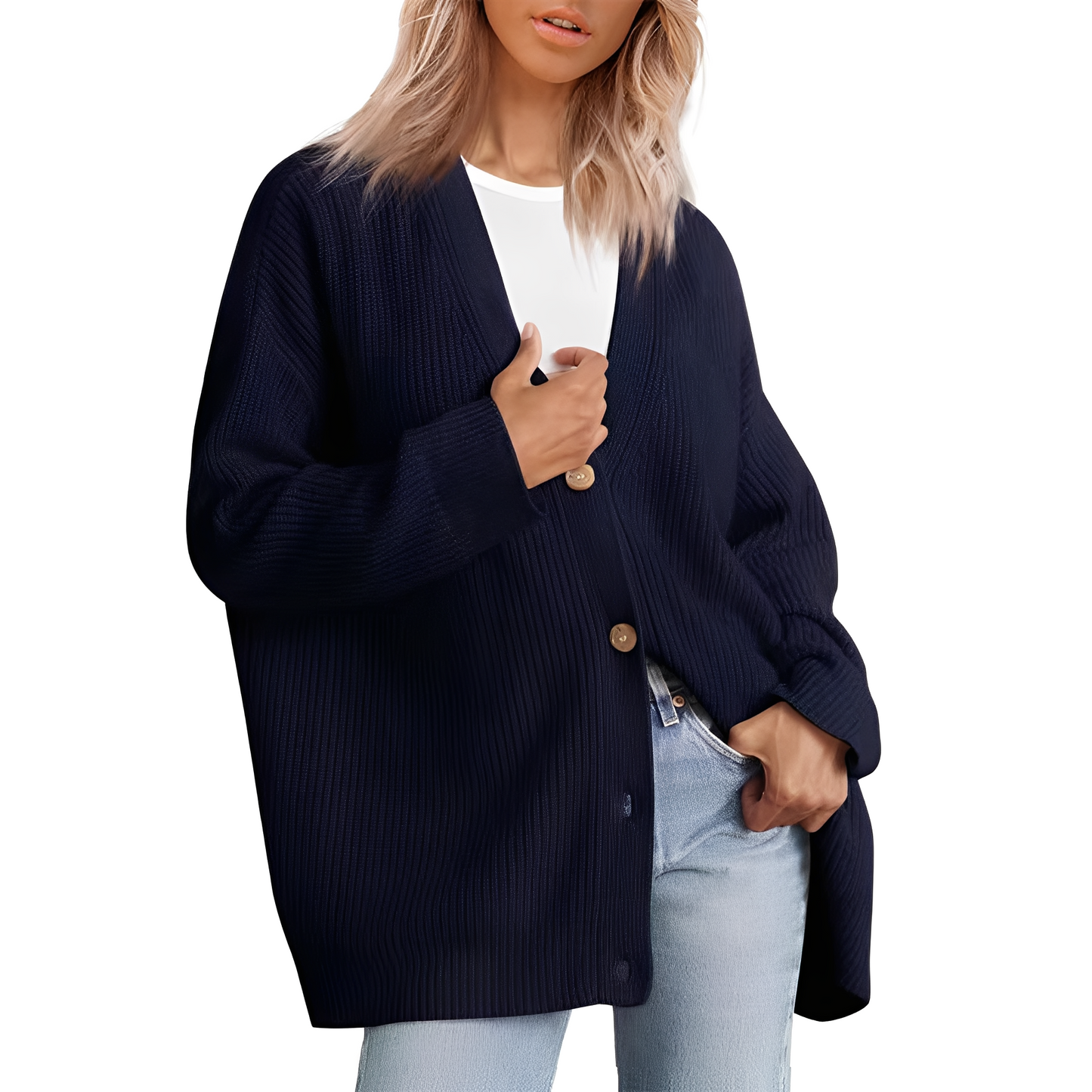 ModeGeist | Lässiger Oversize Cardigan für Frauen