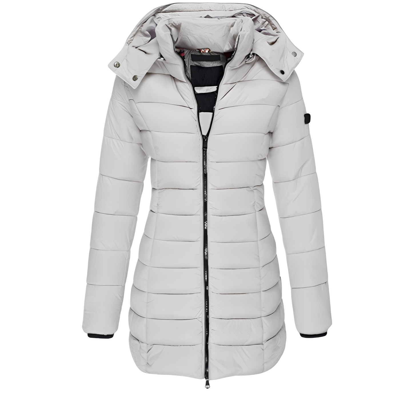 ModeGeist | Stilvoller, warmer, gepolsterter Mantel für Frauen