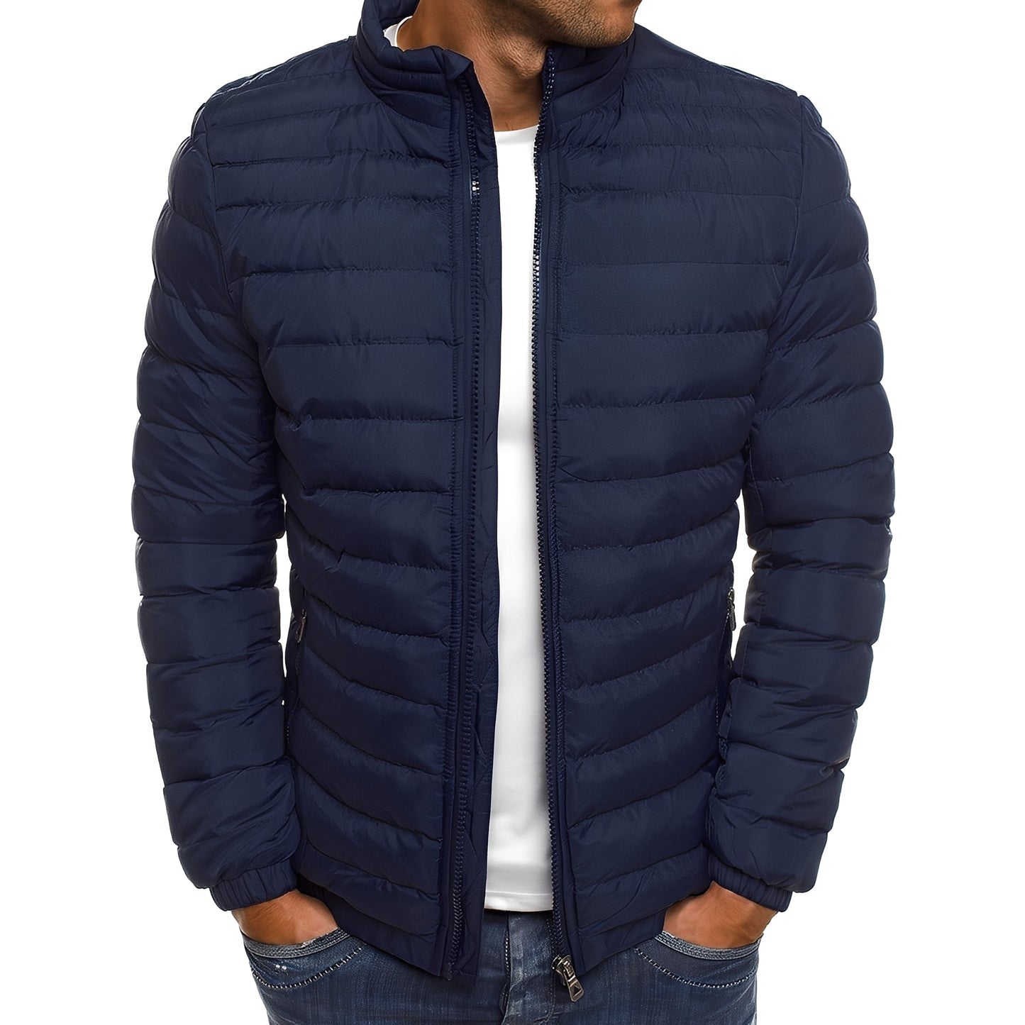 ModeGeist | Lässige, warme Daunenjacke für Männer