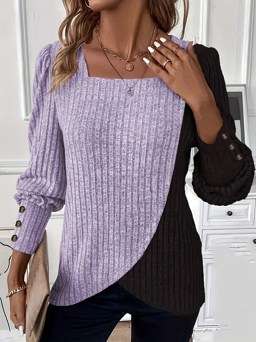 Asymmetrischer Strickpullover Theresa