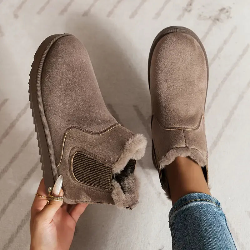 MODEGEIST Damen Stiefeletten Einfarbig Vielseitig Knöchelhoch
