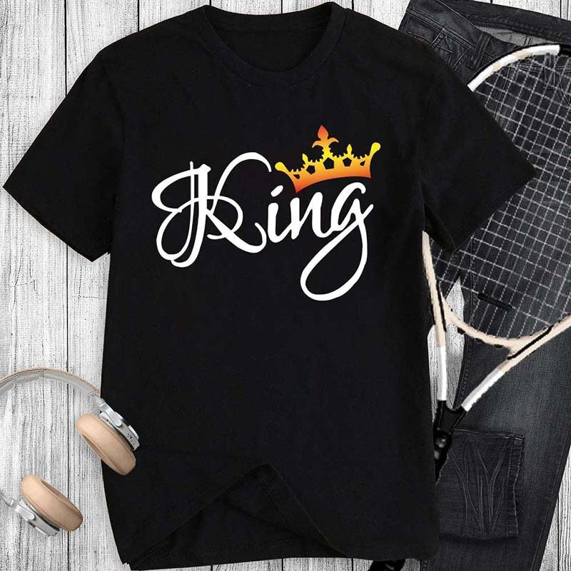 Damen T-Shirt mit Kronen-Print von Fudus | Lockerer Schnitt