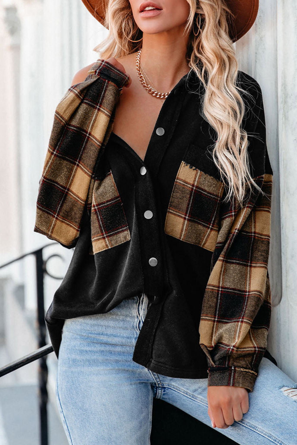 ModeGeist | Gepunktete Flanellhemden Polyester und Baumwolle Einzigartiger Look