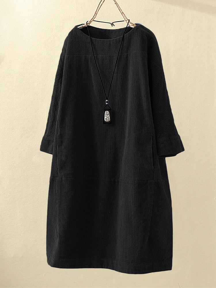 QUIRINA: Langärmliges Maxikleid