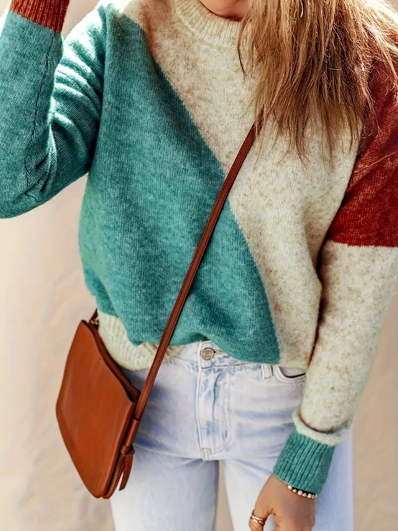 ModeGeist | Farbblock Pullover