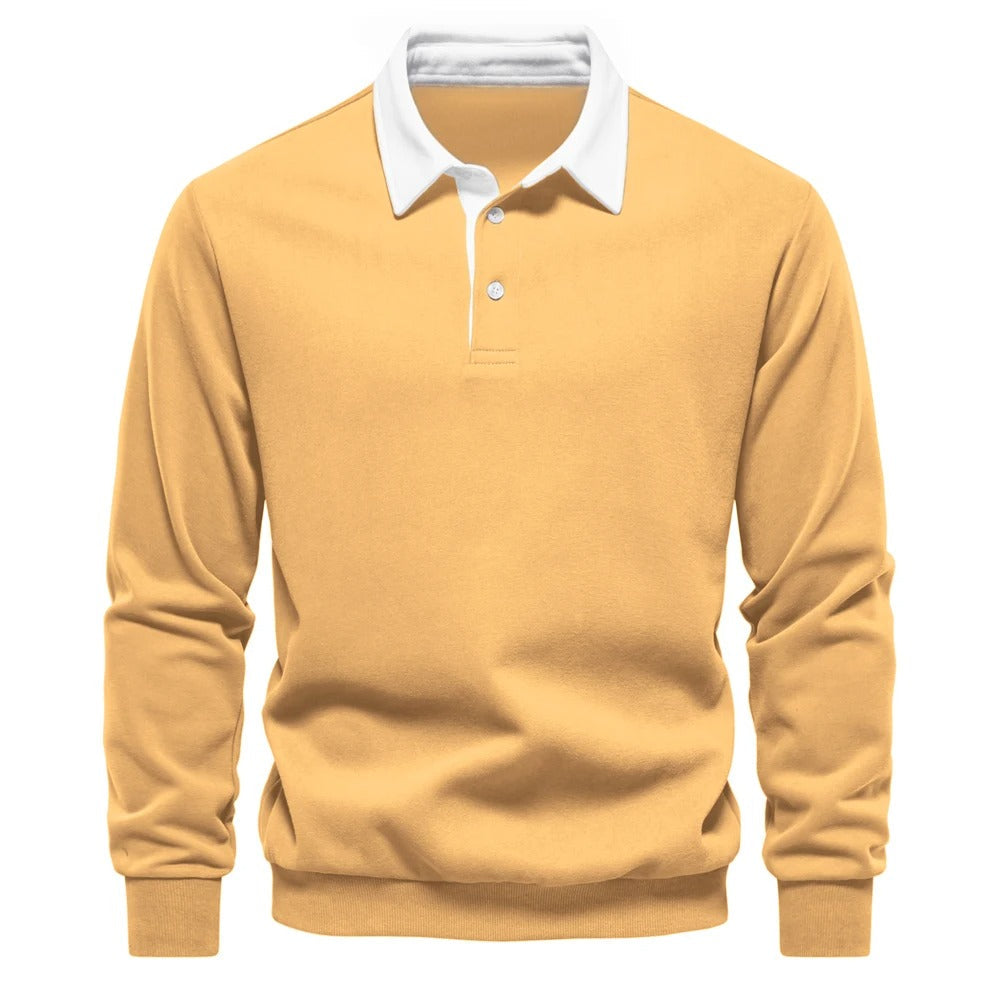 ModeGeist | Klassisch Langärmliges Polo Zeitlos und Bequem Perfekt für Den Alltag