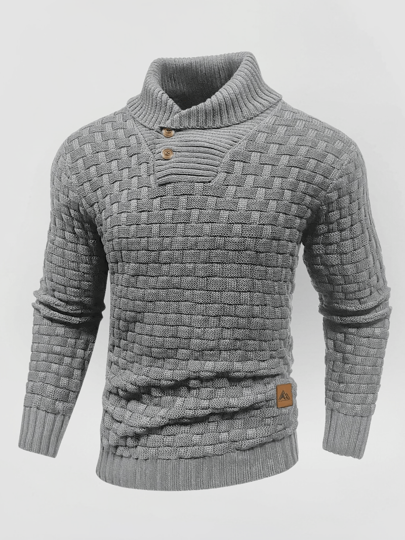 OTMAR Strickpullover mit hohem Kragen und Dickem Material