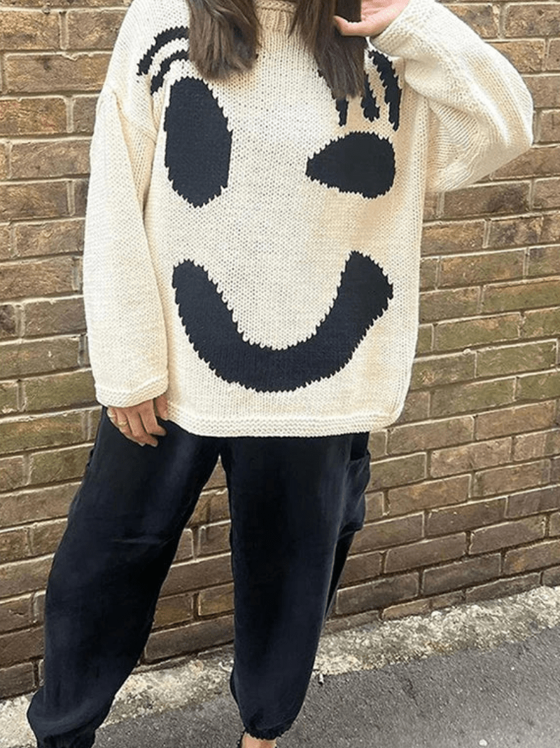 Extra großer Strickpullover Stefanie