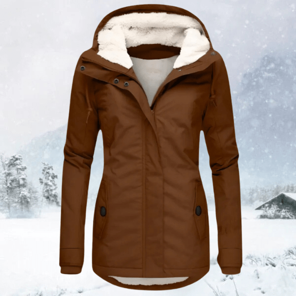 Gepolsterter Parka mit gefütterter Kapuze: KAREN