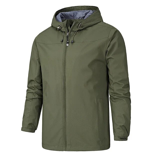 Herrenjacke mit Kapuze - winddicht - Jef
