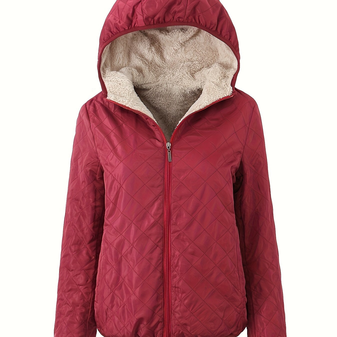 ModeGeist | Steppjacke mit Kapuze und Reißverschluss