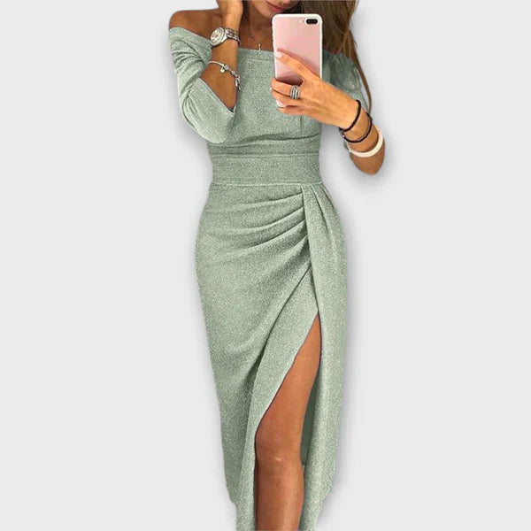 Edles schulterfreies Kleid von NELLI