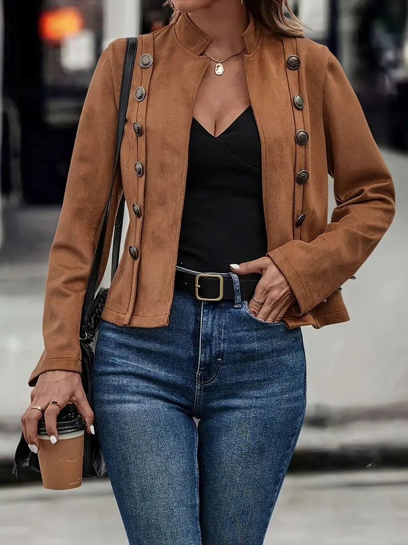 ModeGeist | Schlichte Doppelte Dekorative Jacke