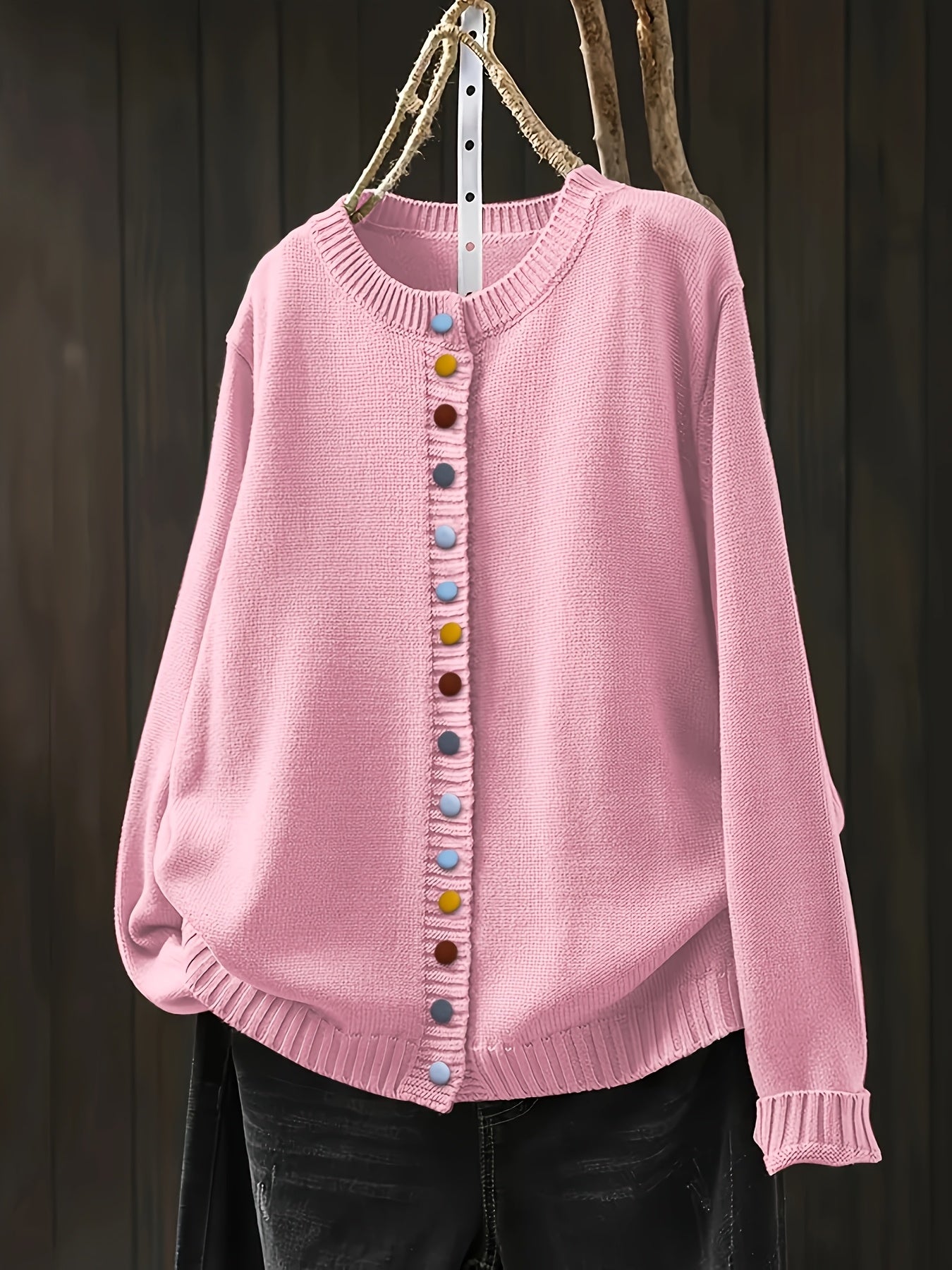 MODEGEIST Damen Strick-Cardigan Gemütlich Atmungsaktiv