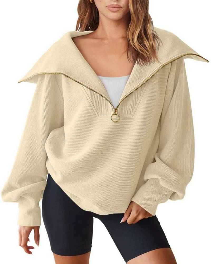 ModeGeist | Halbreißverschluss Vielseitiger Pullover