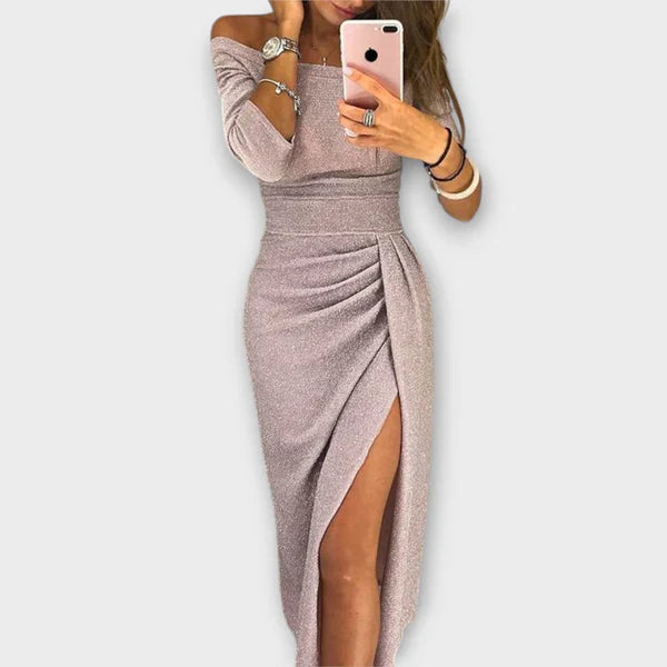 Edles schulterfreies Kleid von NELLI