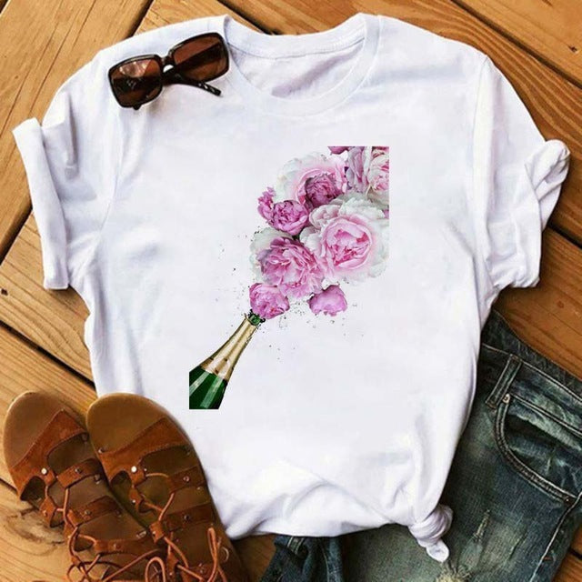 Lustiges Kawaii T-Shirt von Fudus mit roségoldfarbenem Aufdruck