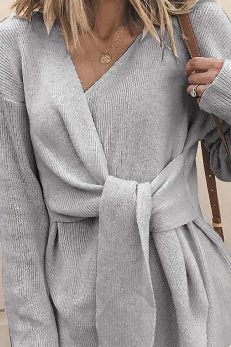 Lockere Patchwork-Strickjacke von Selvara