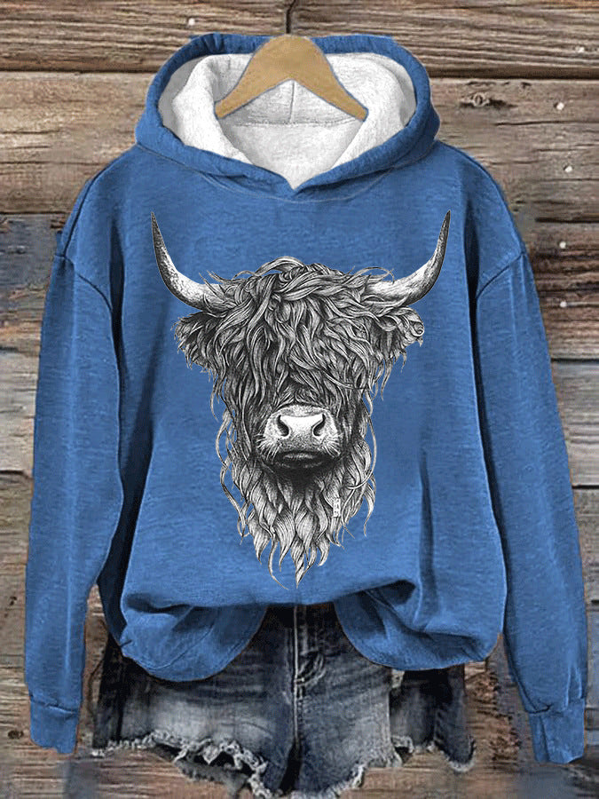 Fudus Kapuzenpullover mit Tiermuster