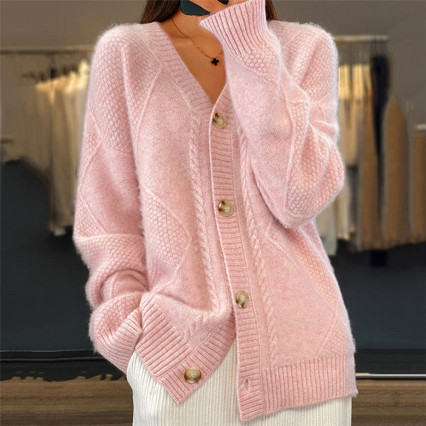 ModeGeist | Strickjacke mit V-Ausschnitt