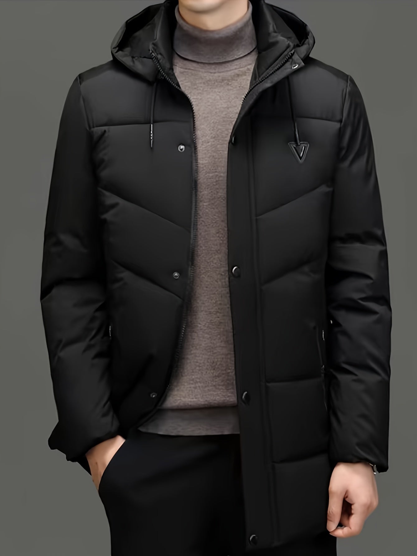 ModeGeist | Warme Pufferjacke mit Kapuze Polyester Stil und Schutz