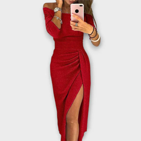 Edles schulterfreies Kleid von NELLI