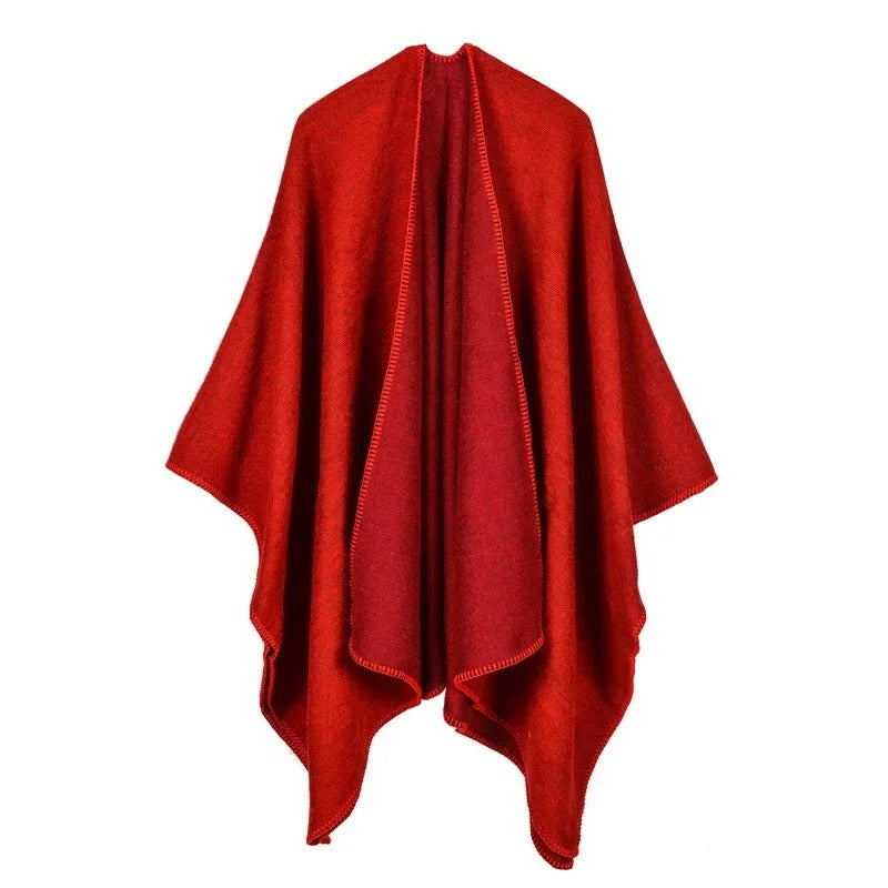 ModeGeist | Warmer Poncho mit Fließendem Schnitt