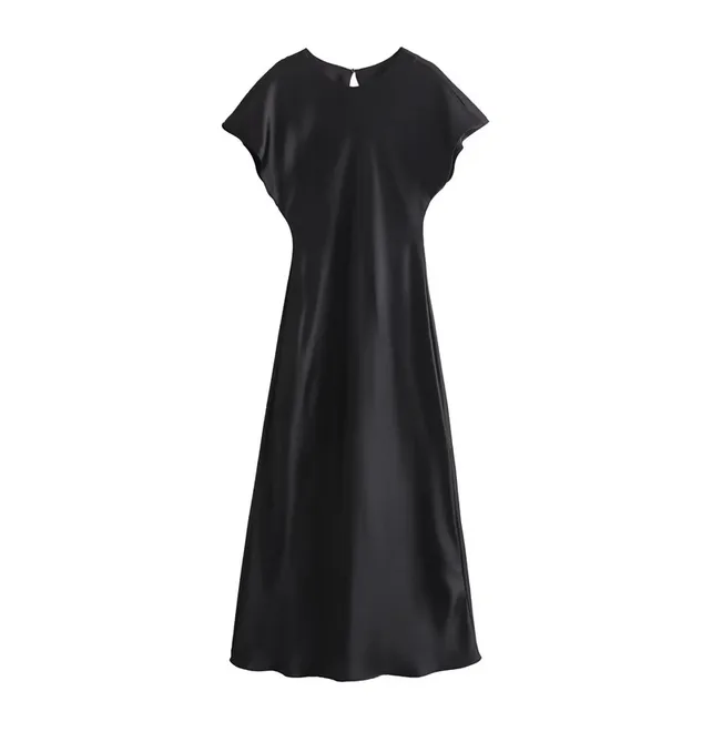 Lena® Elegantes Satin-Midi-Kleid