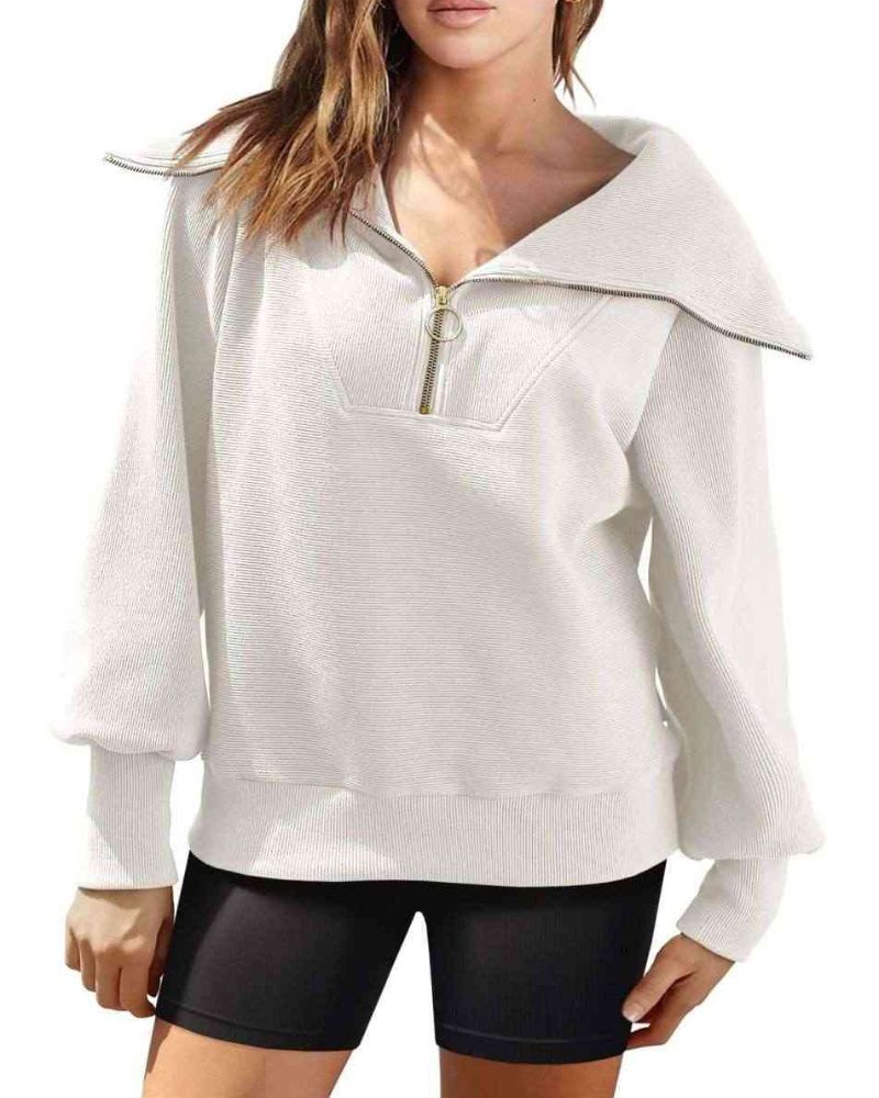 ModeGeist | Halbreißverschluss Vielseitiger Pullover
