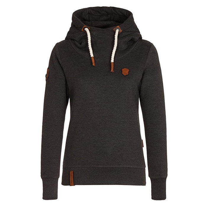 Damen lässiger Kapuzensweater mit bequemer Passform und stylischen Details ModeGeist