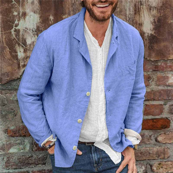 ModeGeist | Jacke Aus Baumwolle und Leinen