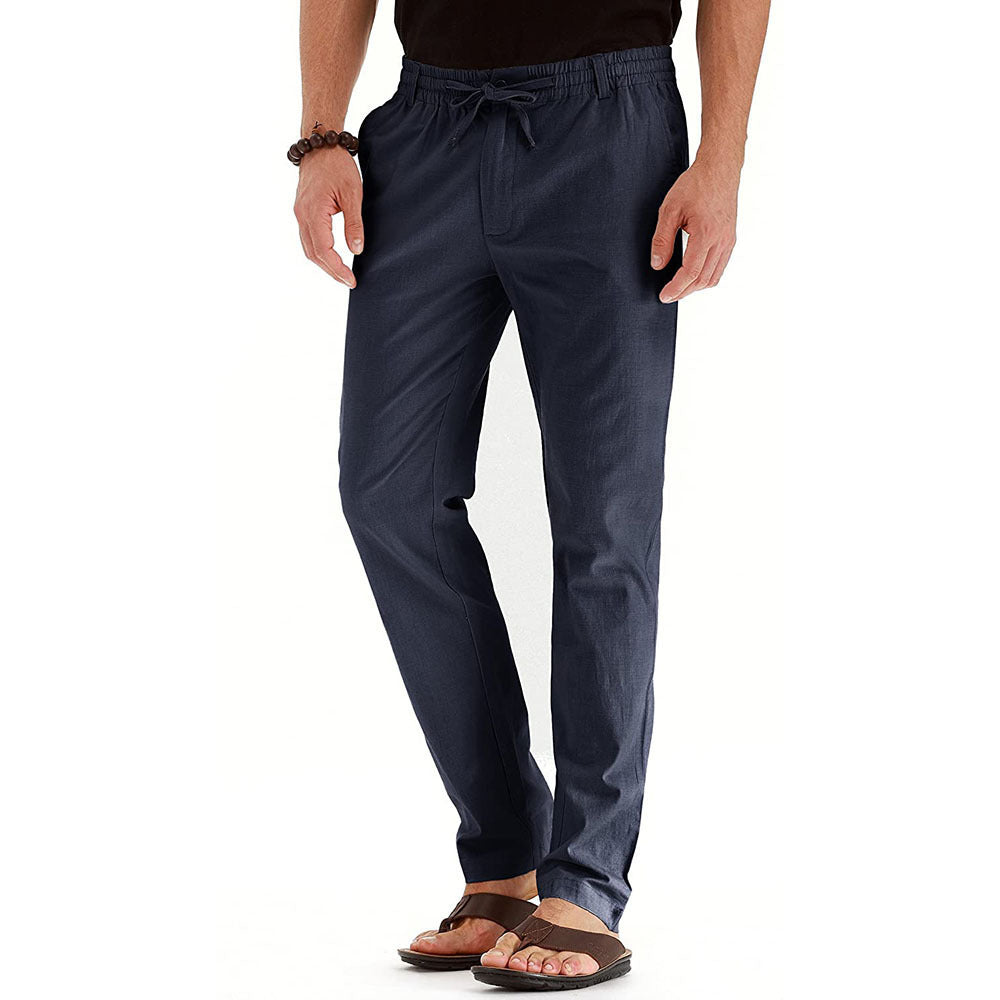 Bequeme Herrenhose im Business-Casual-Stil mit elastischem Bund