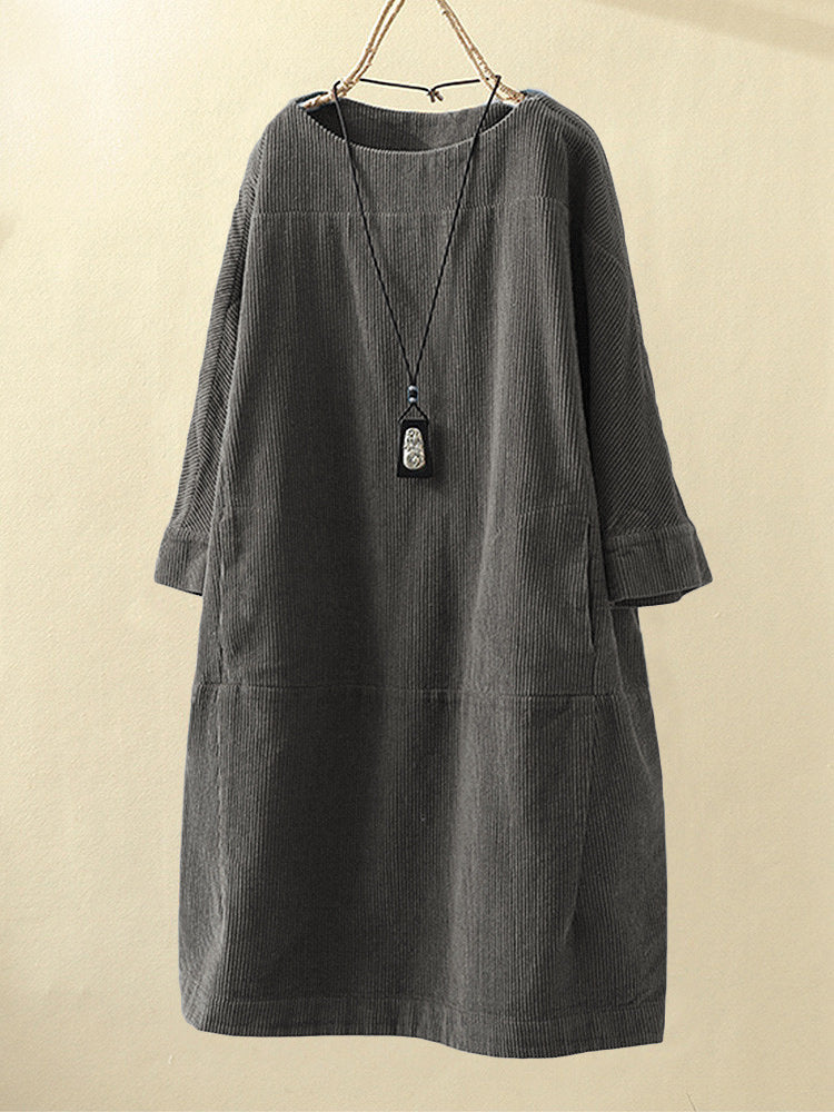 QUIRINA: Langärmliges Maxikleid
