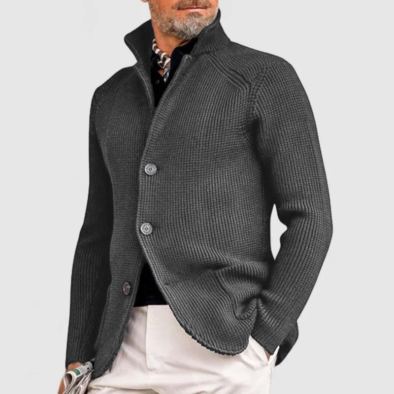 ModeGeist | Strickjacke mit Knöpfen Klassisches Design Warm und Stilvoll