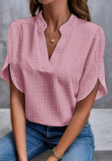 Damen-Chiffonbluse mit V-Ausschnitt von Fudus für den Sommer