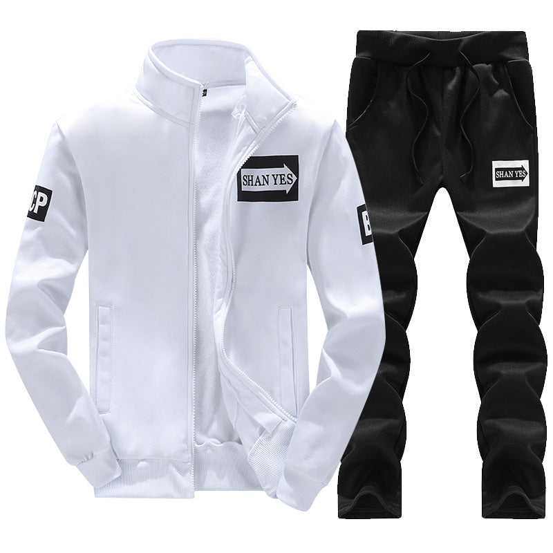 Herren sportliches Jogginganzug-Set mit Reißverschluss und seitlichen Taschen ModeGeist