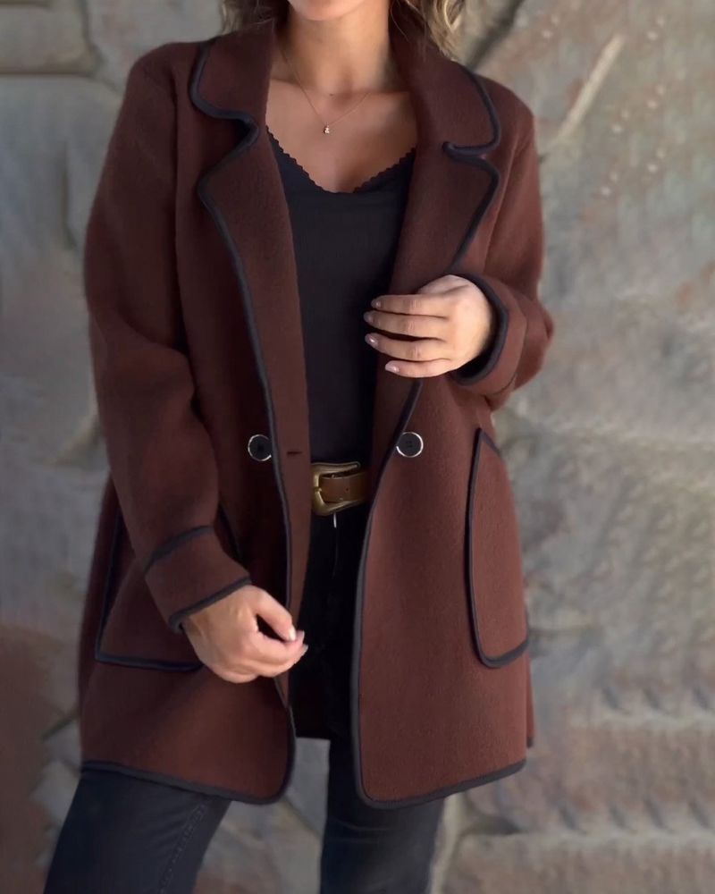 ModeGeist | Kontrastfarbe Freizeitjacke