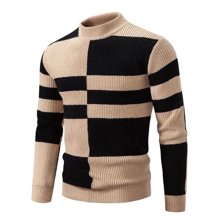 Strickpullover mit Farbblock-Design für Herren