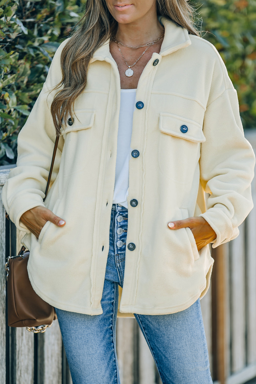 ModeGeist | Lässige Fleecejacke mit Taschen Weich und Warm Perfekt für Kühl Tage