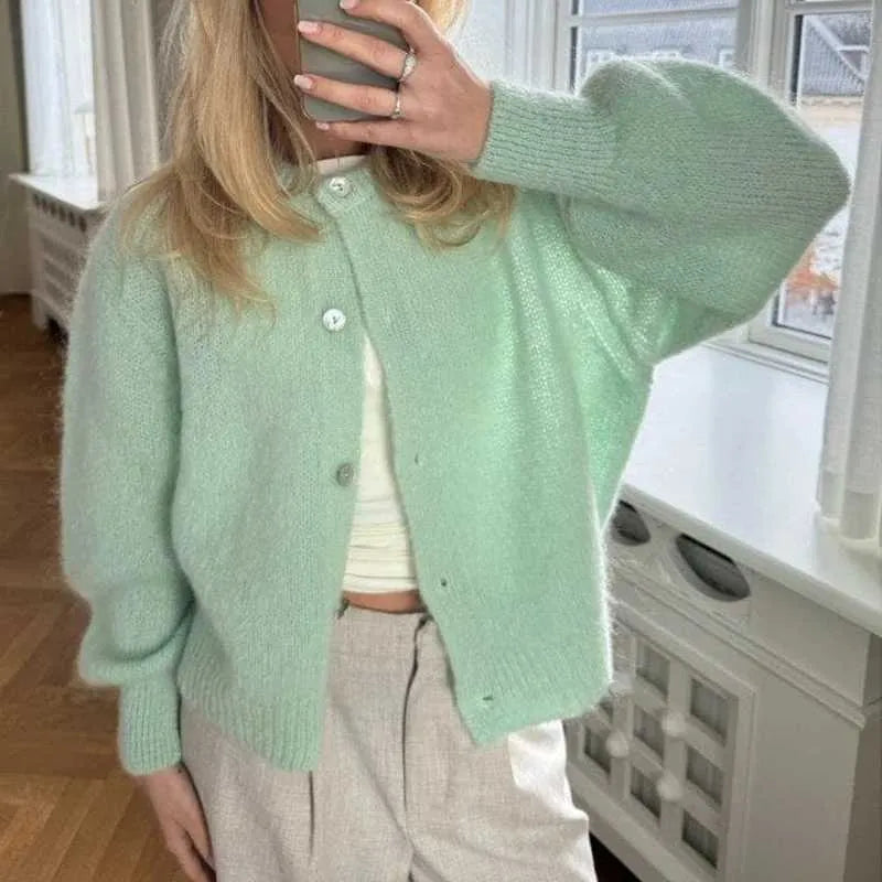 ModeGeist | Damenpullover mit Knopfverschluss
