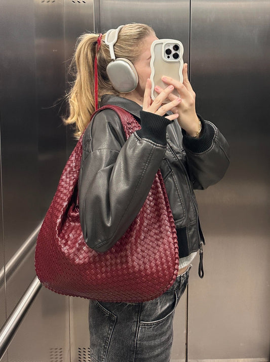ModeGeist | Geflochtene Schultertasche - ModeGeist