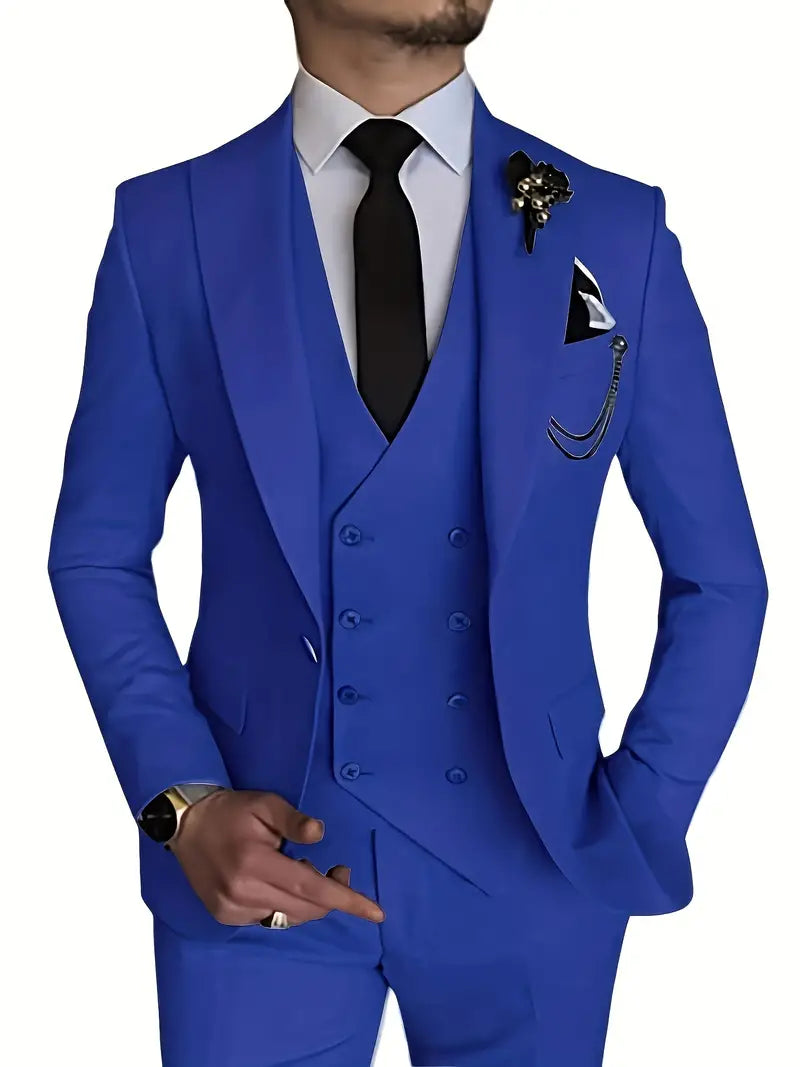 Herren-Anzug: Dreiteiliger Blazer, Weste & Hose – elegant und kombinierbar
